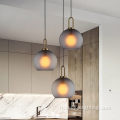 Temps à abattre industriel en verre ambre vintage E27 Pendant Light